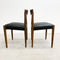 Set Of 6 TH Brown Mid Century 1960s Blackwood Dining Chairs
