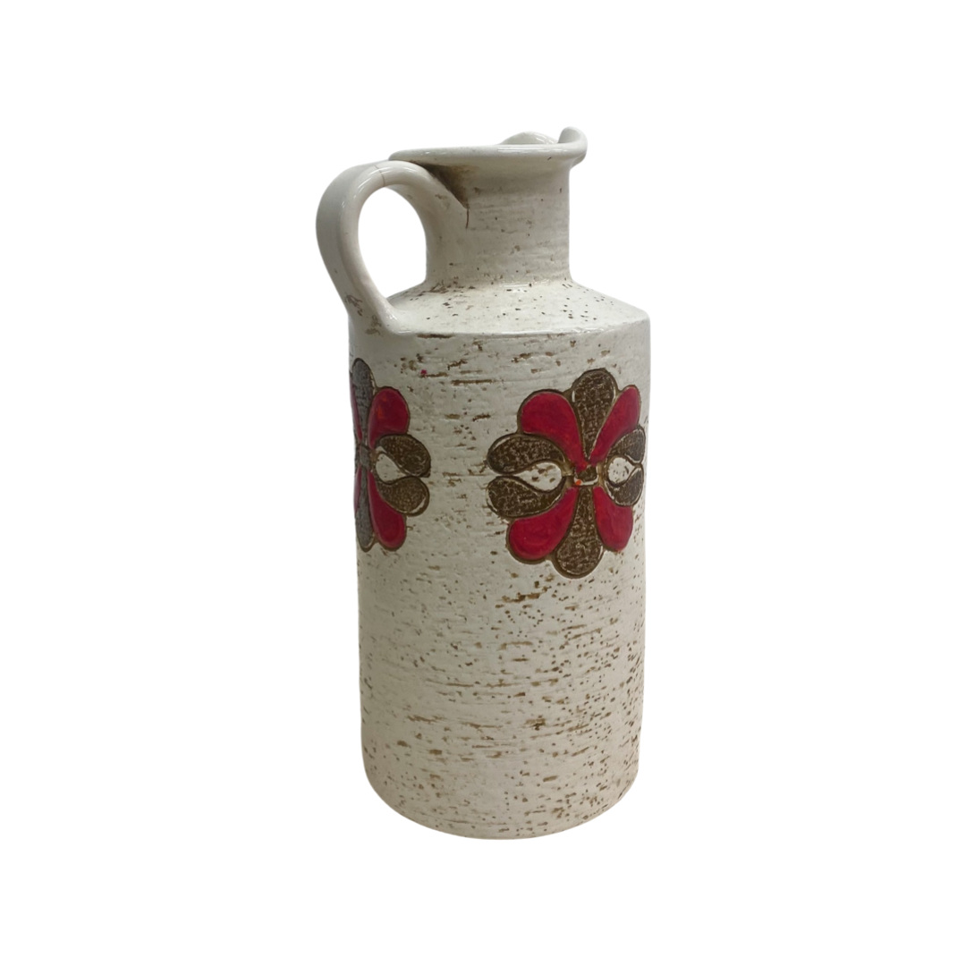 1960's Aldo Londi For Bitossi Italian Pottery Jug Vase