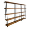 1960's Mid Century Solid Teak Laranda Three Bay Open Shelves