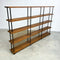 1960's Mid Century Solid Teak Laranda Three Bay Open Shelves