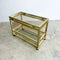 1970's Hollywood Regency Style Gold Drinks Trolley Or Side Table By Pierre Vandel Paris