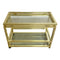 1970's Hollywood Regency Style Gold Drinks Trolley Or Side Table By Pierre Vandel Paris