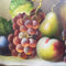 20th Century Painting Acrylic On Canvas Still Life Grapes