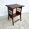 Antique Arts And Crafts Maple Side Table With Stung 'Beads' Detail