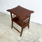 Antique Arts And Crafts Maple Side Table With Stung 'Beads' Detail