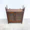 Antique English Westmoreland Cabinet With Celtic Carved Design