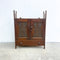 Antique English Westmoreland Cabinet With Celtic Carved Design