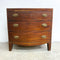 Antique Georgian Style Bow Front Chest Of Drawers