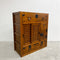 Antique Japanese Compact Tansu With Keys