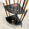 Antique Victorian Tiger Cane and Japanese Lacquer Corner Shelf