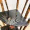 Antique Victorian Tiger Cane and Japanese Lacquer Corner Shelf