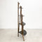 Antique Victorian Tiger Cane and Japanese Lacquer Corner Shelf