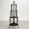 Antique Victorian Tiger Cane and Japanese Lacquer Corner Shelf