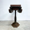 Antique Victorian Folding Pedestal Side Table