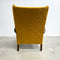 Art Deco 1940's Bentwood Upholstered Wingback Armchair