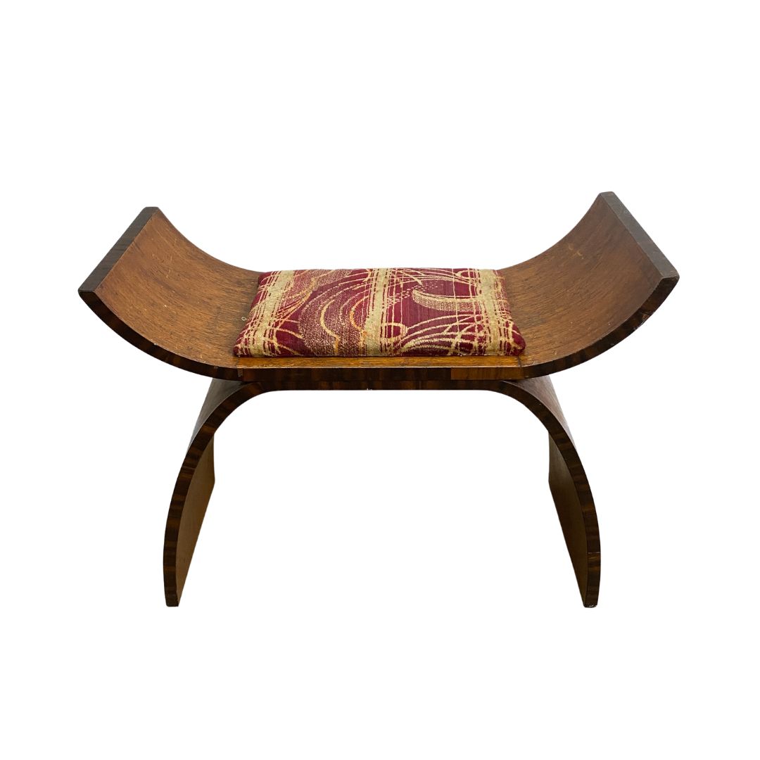 Art Deco Bespoke Made Stool From Newcastle c1930's