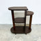 Art Deco Compact Tiered Side Table Shelf