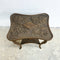 Arts And Crafts Antique Floral Carved Side Table Or Console