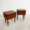 Pair of 1960's Atomic Mid Century Bedside Tables Drawers