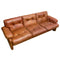 Coronado 3 Seater Sofa Lounge In Tan Leather By Tobia Scarpa For B&B Italia c1960s