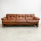 Coronado 3 Seater Sofa Lounge In Tan Leather By Tobia Scarpa For B&B Italia c1960s