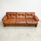 Coronado 3 Seater Sofa Lounge In Tan Leather By Tobia Scarpa For B&B Italia c1960s