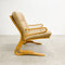 Mid Century Norwegian "Kengu" Leather And Bentwood Armchair