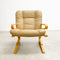Mid Century Norwegian "Kengu" Leather And Bentwood Armchair