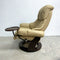 Ekornes Stressless Leather Recliner with Swivel Base and Table