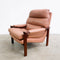 Mid Century Tessa T21 Leather Armchair With Footstool