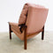 Mid Century Tessa T21 Leather Armchair With Footstool