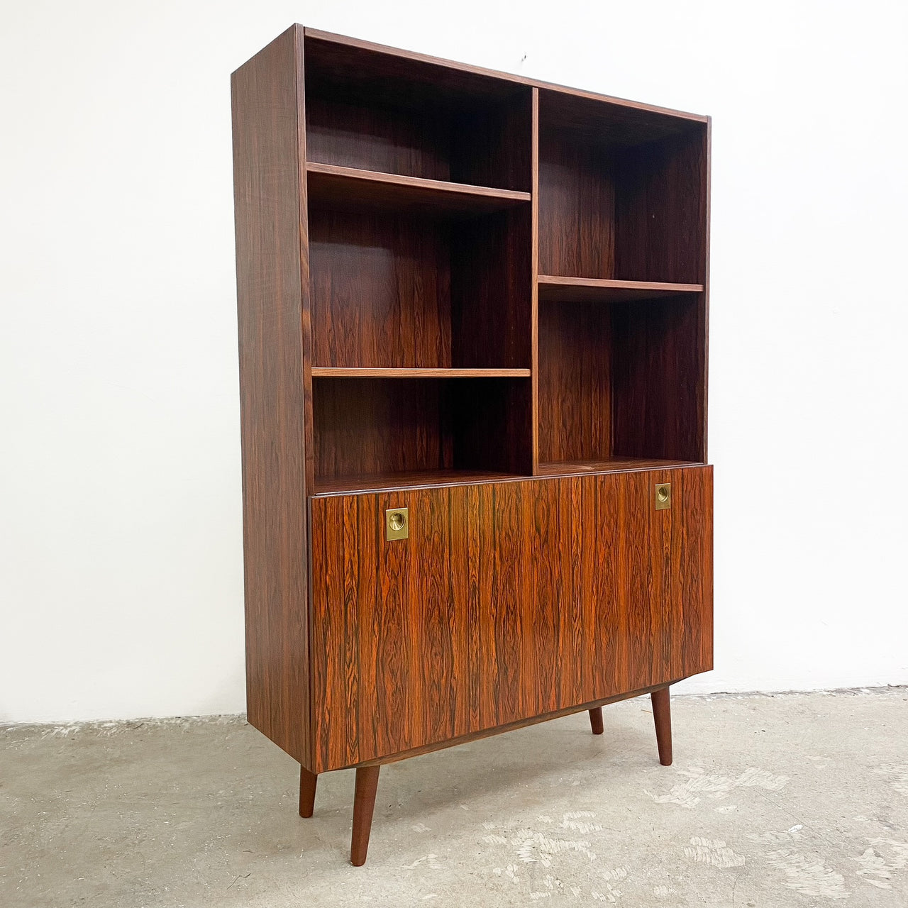 Mid Century Modern Danish Brazilian Rosewood Bookshelf