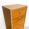 Mid Century Modern Danish Tallboy Chest of Drawers in Oak
