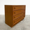 Mid Century Teak Parker 4 Drawer Chest Of Drawers