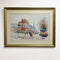 Vintage Framed French Street Paris Scene Oil On Canvas