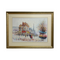 Vintage Framed French Street Paris Scene Oil On Canvas