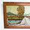 Vintage Oil On Canvas European Country Landscape Painting