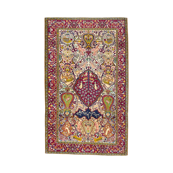 Vintage Persian Rug With Intricate Pattern
