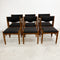 Set Of  Six Mid Century Retro Dining Chairs