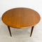 Mid Century Parker Teak Round Extension Dining Table - Restored