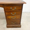 Vintage Twin Pedestal Leather Top Desk