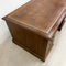Vintage Twin Pedestal Leather Top Desk