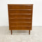 MID CENTURY DANISH CHEST OF DRAWERS TALLBOY