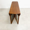 Rare Mid Century Solid Teak Danish Drop Side Gate Leg Dining Table - Restored