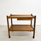 Mid Century Parker Teak Drinks Cocktail Trolley - Restored