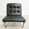 Mid Century Ingmar Relling Black Leather Armchair Chair