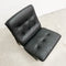 Mid Century Ingmar Relling Black Leather Armchair Chair