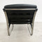 Mid Century Ingmar Relling Black Leather Armchair Chair