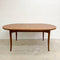 Mid Century Parker Teak Oval Extension Dining Table