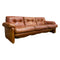 Coronado 3 Seater Leather Lounge By Tobia And Afra Scarpa For B&B Italia c1960s